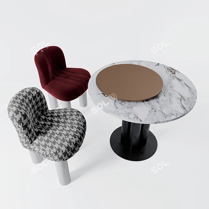 Elegant Comfort with Arflex I Botolo & I Goya 3D model image 5