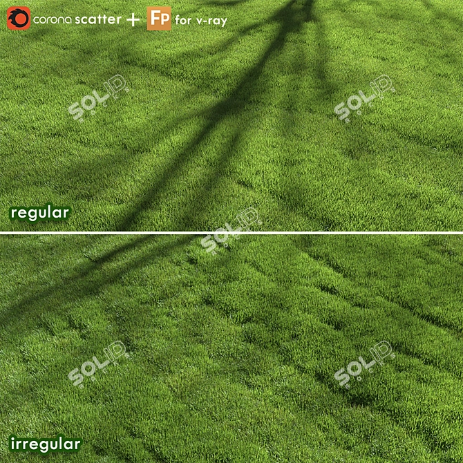 Premium Turf - Lush Lawn Grass 3D model image 1