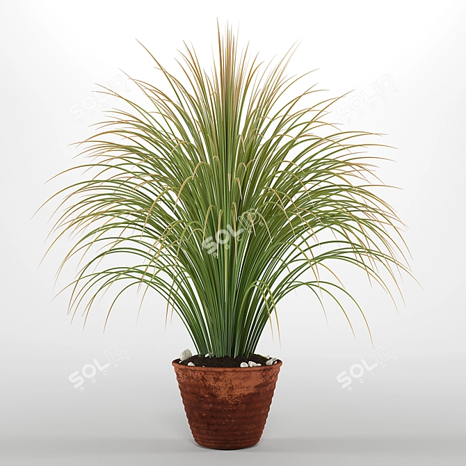 Exquisite Bouquet Grass: Perfect for Closeup Renders 3D model image 1