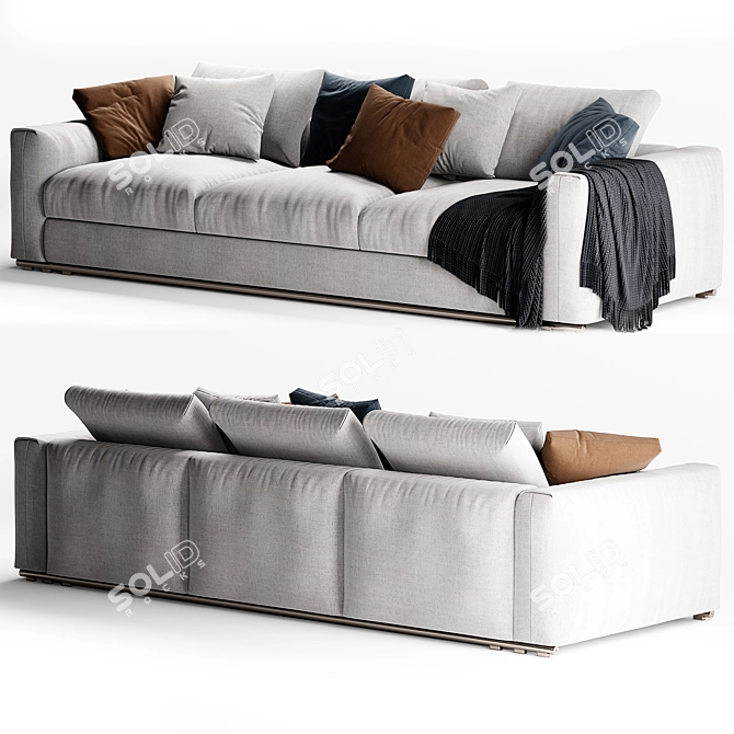 Sophisticated Flexform Asolo Sofa 3D model image 1