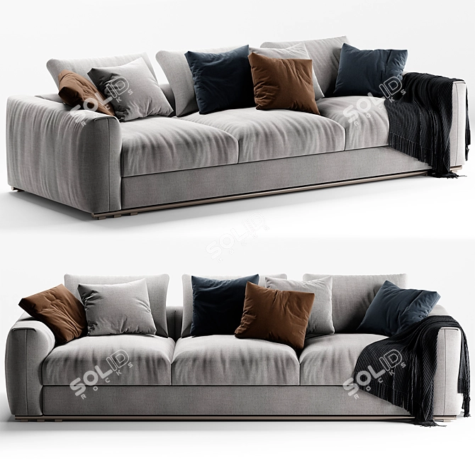 Sophisticated Flexform Asolo Sofa 3D model image 3