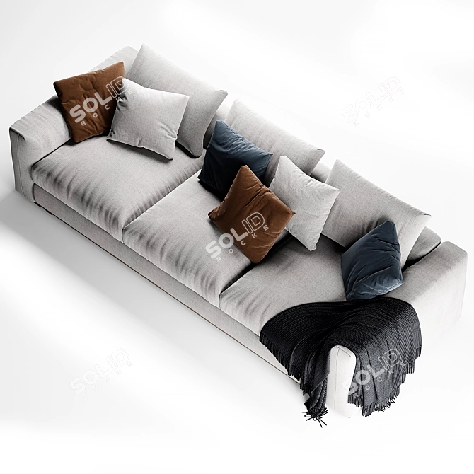 Sophisticated Flexform Asolo Sofa 3D model image 4