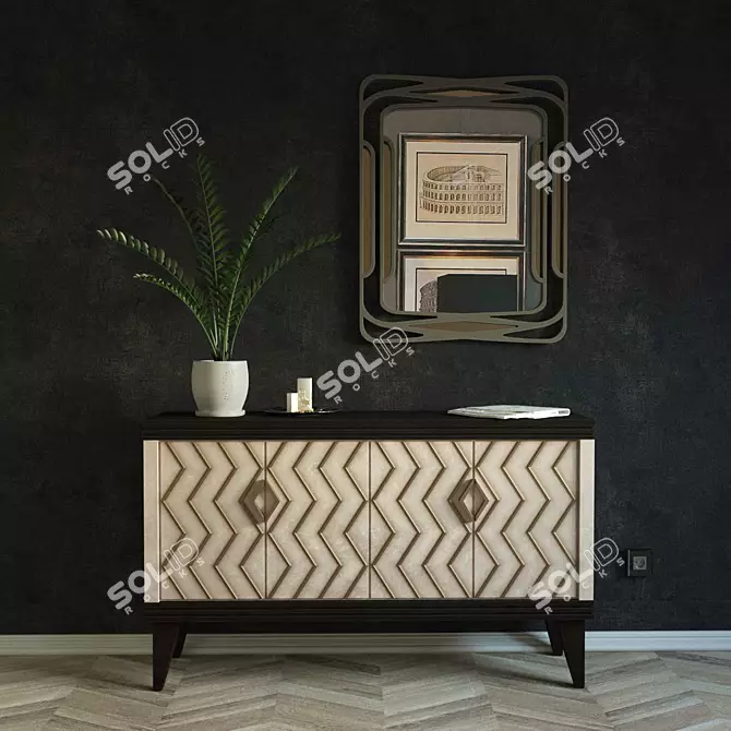 GARDA Collection Modern Dresser 3D model image 3