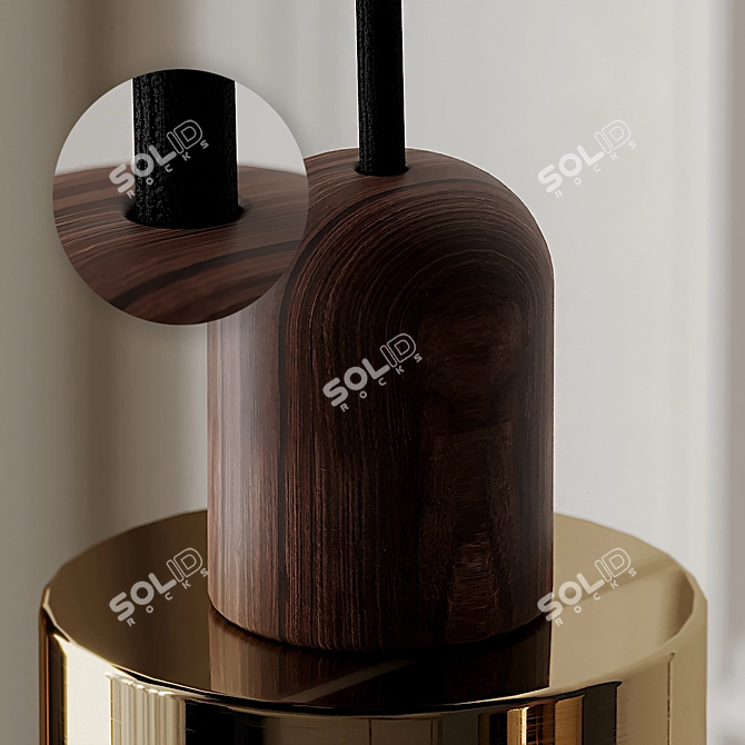 Elegant ARC and COMPOSERS Pendant 3D model image 5