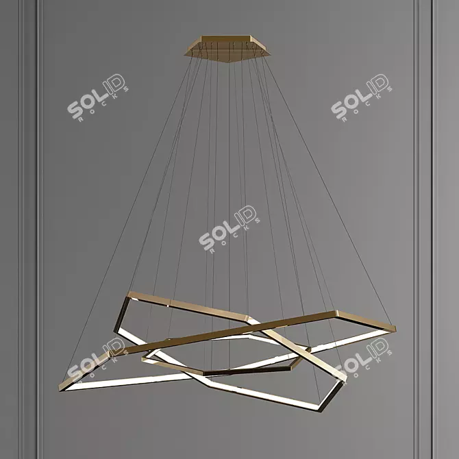 Elegant CAMERON Chandelier: 2013 Design, V-Ray Render 3D model image 1