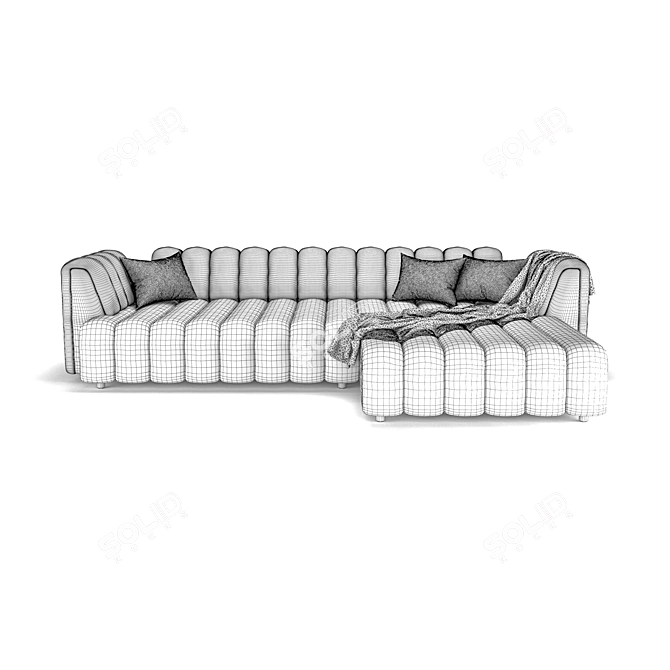 Cosmic Comfort Sofa 3D model image 3