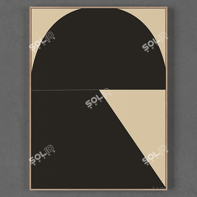 Modern Art Collection - 3 Frame Set 3D model image 3