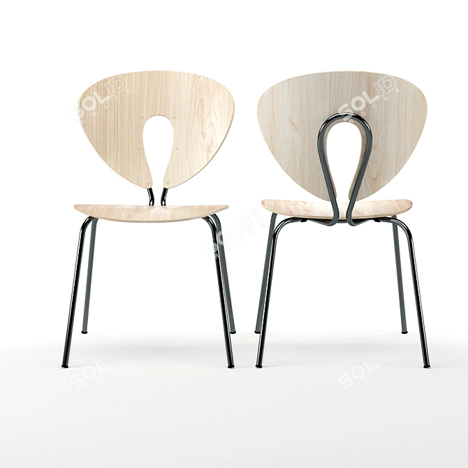 Stylish and Sturdy Stua Globus Chair 3D model image 4