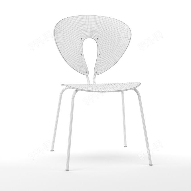 Stylish and Sturdy Stua Globus Chair 3D model image 5
