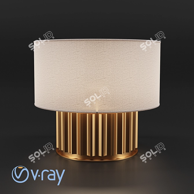 Elegant Liberty Lamp: The Perfect Illumination 3D model image 2