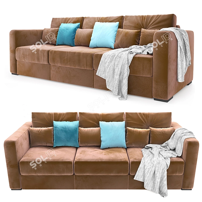 Atlantis Sofa: Stylish and Comfortable 3D model image 1