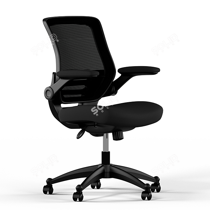 Modway Black Mesh Seat Office Chair 3D model image 1