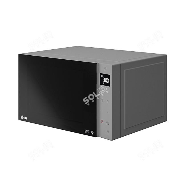 LG MW25W35GISL Microwave Oven: Stylish and Efficient 3D model image 2