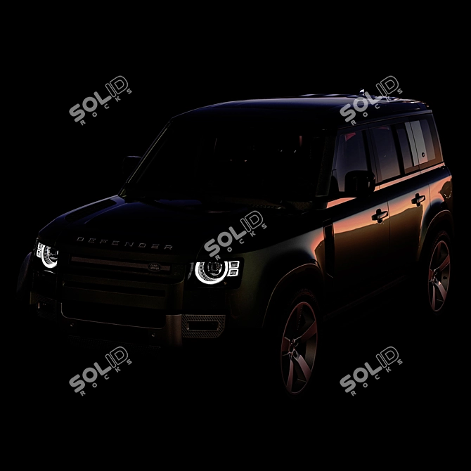 Title: Premium Land Rover Defender 2020 3D Model 3D model image 5