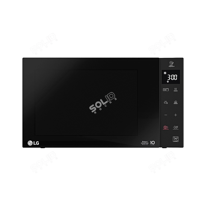 LG Microwave MW25W35GIS: Compact and Powerful 3D model image 1