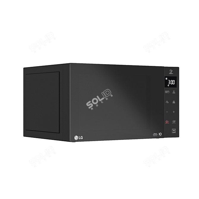 LG Microwave MW25W35GIS: Compact and Powerful 3D model image 3