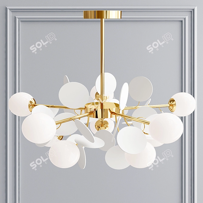 Modern Metal Pendant Light 3D model image 2