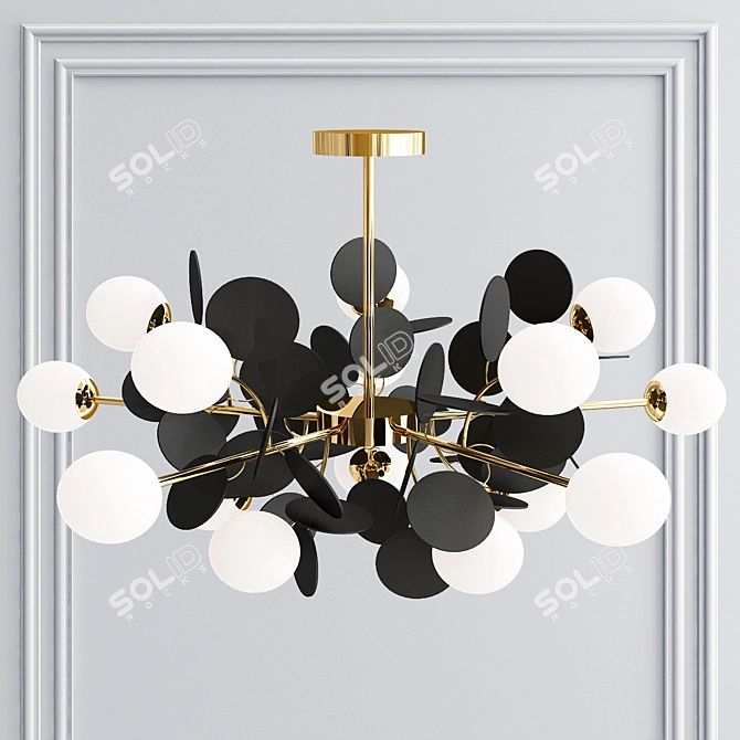 Modern Metal Pendant Light 3D model image 3