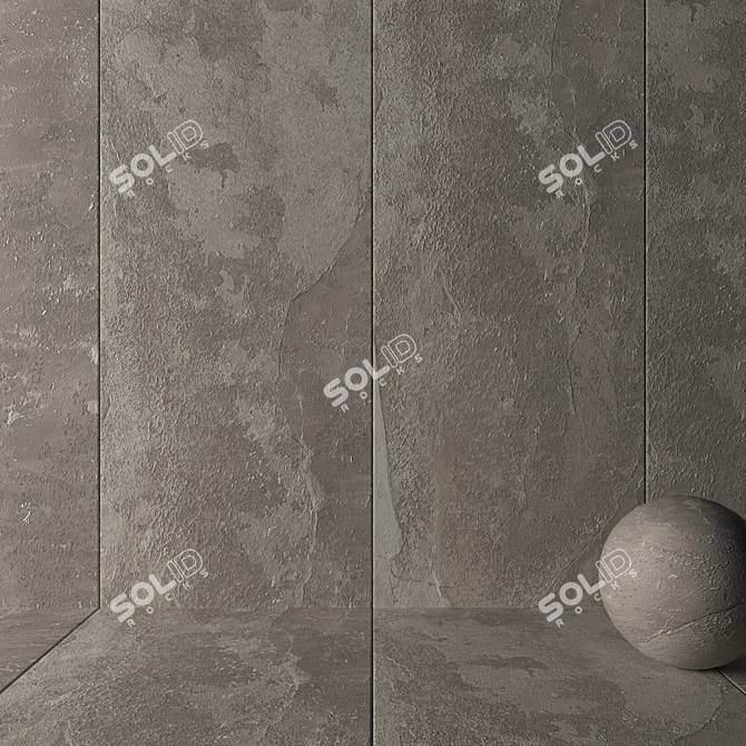 Santorini Stone Wall Tiles 3D model image 2