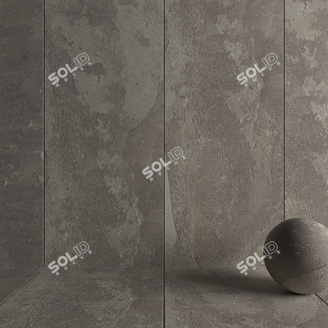 Santorini Stone Wall Tiles 3D model image 3