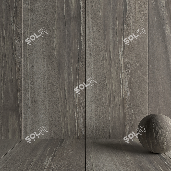 Santorini Beige Stone Wall Tiles 3D model image 3