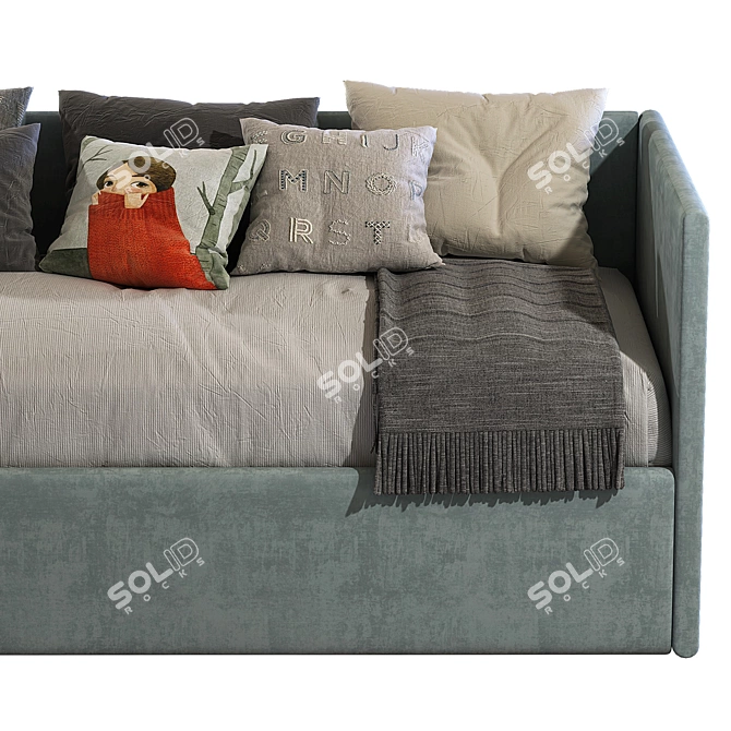 Maya Barrè Children's Sofa Bed: Stylish and Functional 3D model image 3