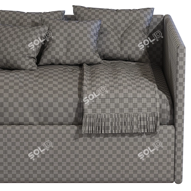 Maya Barrè Children's Sofa Bed: Stylish and Functional 3D model image 5