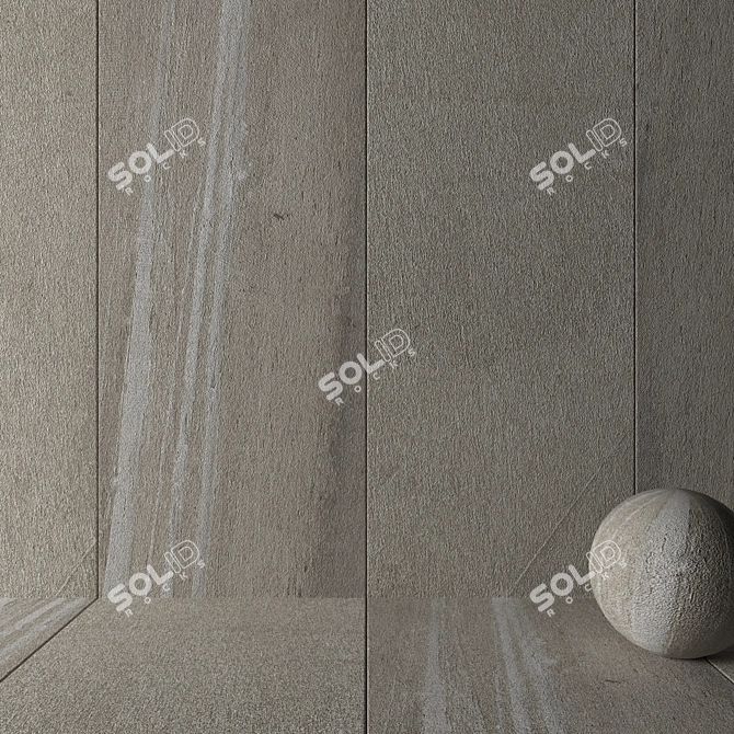 Santorini Beige Stone Wall Tiles 3D model image 2