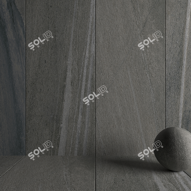 Santorini Fume Stone Wall Tiles - Set of 2 3D model image 3