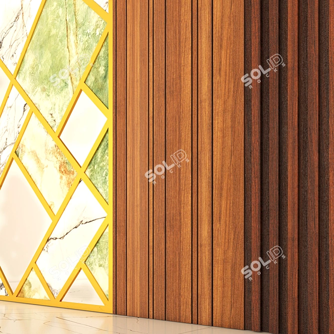  Rustic Wood Panel- 2000x3040mm Size 3D model image 2