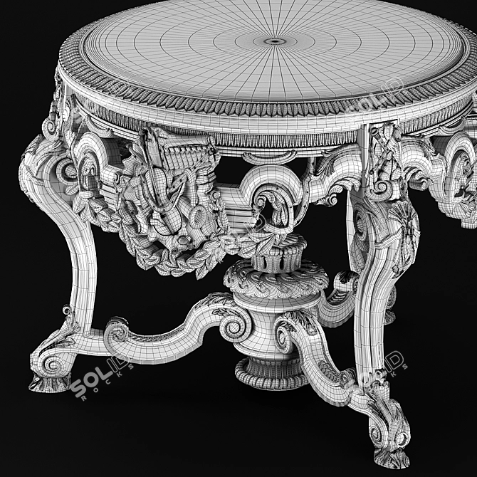 Classic RIVA MOBILI Table 3D model image 4