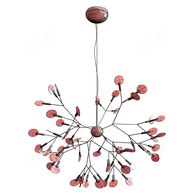 Sophisticated Branch Chandelier 3D model image 2