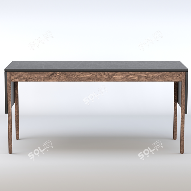 Modern Neri&Hu 777 Drape Desk 3D model image 2