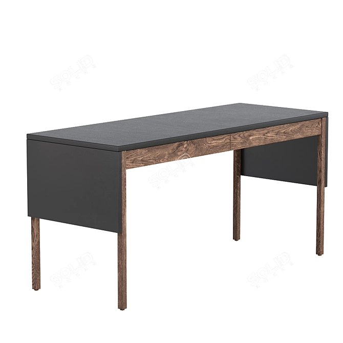 Modern Neri&Hu 777 Drape Desk 3D model image 6