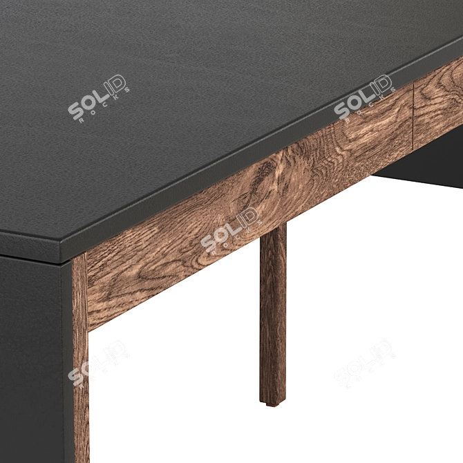 Modern Neri&Hu 777 Drape Desk 3D model image 9