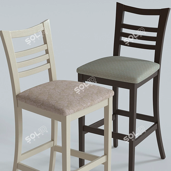 Brava Bar Chair 3D model image 2