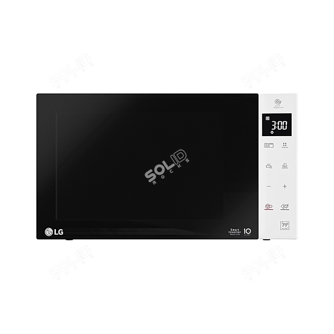 LG MW25R35GISW Microwave Oven 3D model image 1