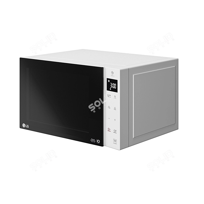 LG MW25R35GISW Microwave Oven 3D model image 2