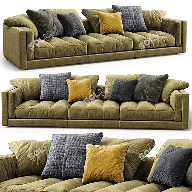 Experience comfort with Flexform Sofa Lucien 3D model image 1