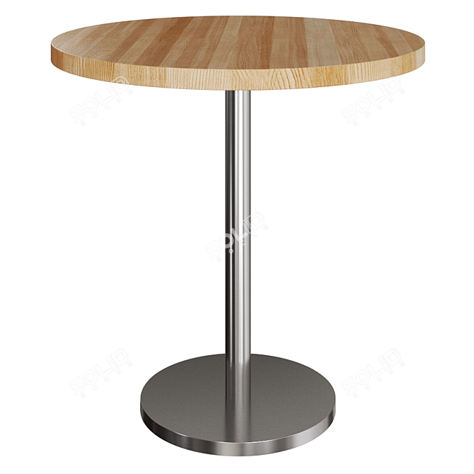 Modern Round Wooden Table by FORMvorRAT 3D model image 3