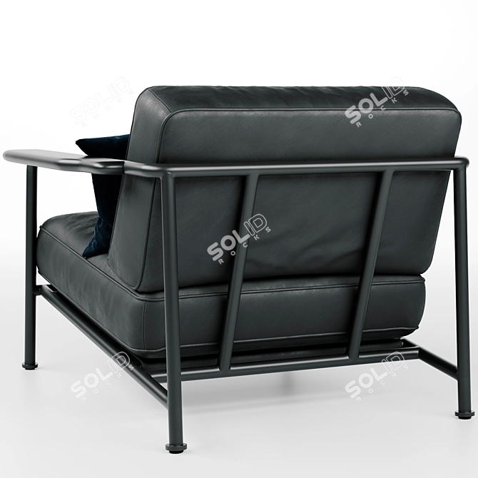 Wendelbo Aero Modern Armchair 3D model image 2