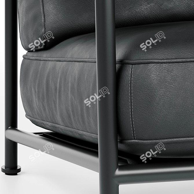 Wendelbo Aero Modern Armchair 3D model image 4