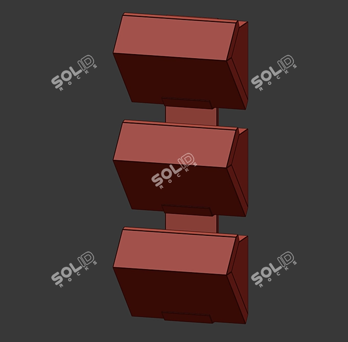 Chic Alabaster Chareau Sconces 3D model image 5