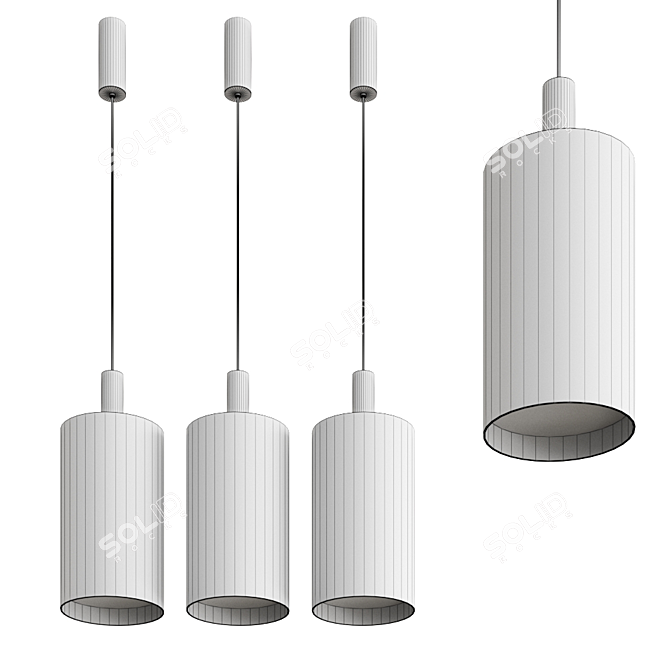 Elegant Pendant Spin Solo 3D model image 5