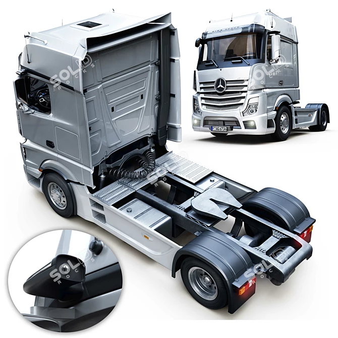 Powerful and Efficient: The New Actros 3D model image 3