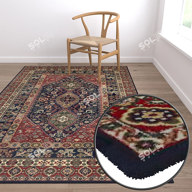 Luxury Carpet Set | High-Quality Textures 3D model image 5