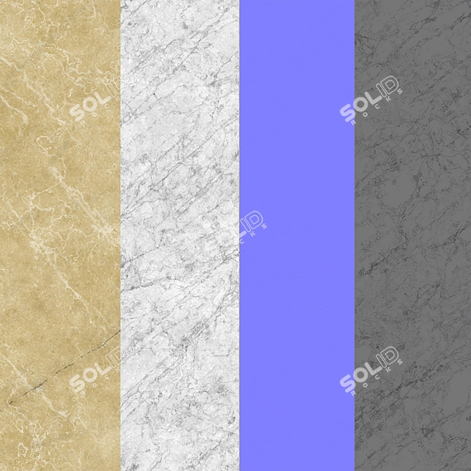 Marble Beige Pavonazzo Texture: 3D Model with PBR Materials 3D model image 3