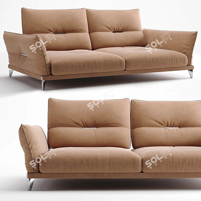Luxury Journey: ITINERAIRE Sofa 3D model image 1