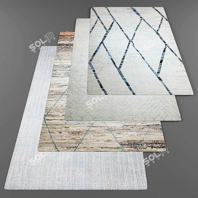 Modern Style Rug Collection 3D model image 1