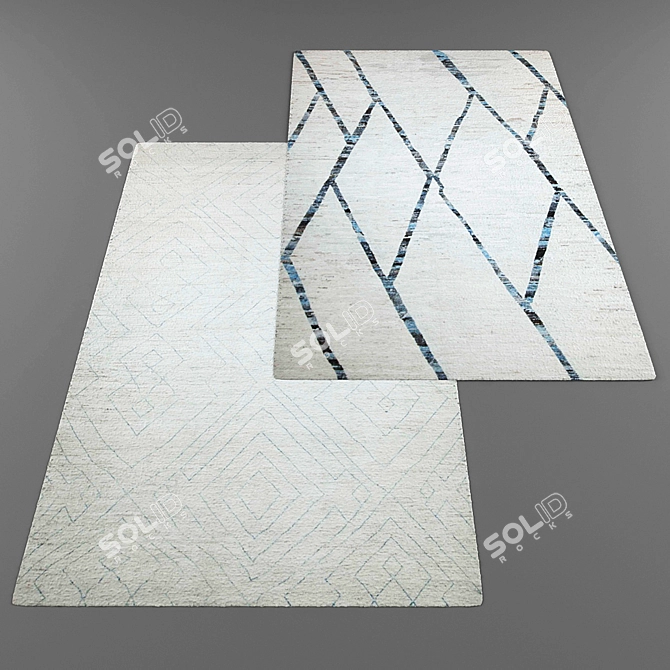 Modern Style Rug Collection 3D model image 2